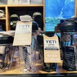 Yeti - Yeti Yonder (Yeti bought Helimix) because it's the best for making protein powder drinks.