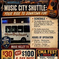 Music City Shuttle - CMA FEST 2026 IS HERE !!!