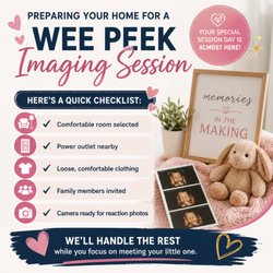 Wee Peek Imaging - How to prepare for your 3D/4D mobile ultrasound session with Wee Peek Imaging.