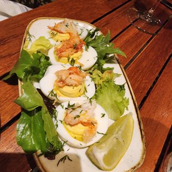 Monkeypod Kitchen by Merriman - Lobster Deviled Eggs - New American Near Me - Kihei, Hawaii Monkeypod Kitchen by Merriman - Lobster Deviled Eggs - New American Near Me - Kihei, Hawaii