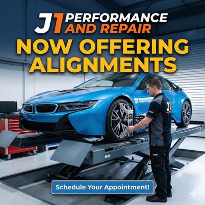 Schedule your Wheel Alignment Now! - J1 Performance and Repair in Albany, LA offers expert wheel alignment services using advanced equipment for precise results. Their alignments help improve tire life, vehicle handling, and overall safety. All services are backed by strong warranty options, and they provide convenient amenities like free Wi-Fi, a waiting room, shuttle service, and after-hours drop-off for customers' comfort and peace of mind. Schedule yours now! Schedule your Wheel Alignment Now! - J1 Performance and Repair in Albany, LA offers expert wheel alignment services using advanced equipment for precise results. Their alignments help improve tire life, vehicle handling, and overall safety. All services are backed by strong warranty options, and they provide convenient amenities like free Wi-Fi, a waiting room, shuttle service, and after-hours drop-off for customers' comfort and peace of mind. Schedule yours now!