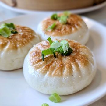 Dinesty Dumpling House - Pan Fried Pork Buns 生煎包 (3pcs) - Dim Sum Near Me - Richmond, British Columbia Dinesty Dumpling House - Pan Fried Pork Buns 生煎包 (3pcs) - Dim Sum Near Me - Richmond, British Columbia