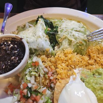 La Costita Mexican Restaurant - Spinach burrito.  Full of spinach and mushrooms - Mexican Near Me - Clackamas, Oregon