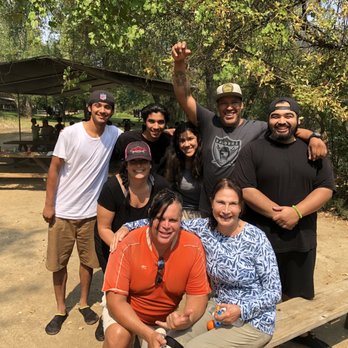 Action Whitewater Adventures - Our group and guide at lunch after the rafting - Rafting/Kayaking Near Me - Lotus, California