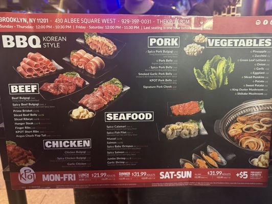 Menu photo 7 KPOT Korean BBQ & Hot Pot Brooklyn, NY Menu photo 7 KPOT Korean BBQ & Hot Pot Brooklyn, NY