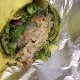Chicken Salad Spinach Wrap
