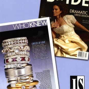 Jay Sharpe - Gold band with Diamond in Richmond Bride Magazine - Jewelry Near Me - Richmond, Virginia