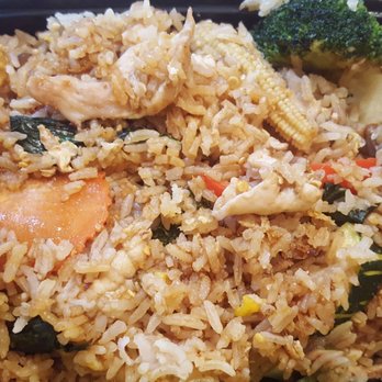 Thai Smile - Spicy Basil Fried rice with pork. Best I've ever had! - Thai Near Me - Plymouth, New Hampshire Thai Smile - Spicy Basil Fried rice with pork. Best I've ever had! - Thai Near Me - Plymouth, New Hampshire