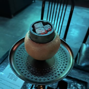 Darband Bar & Lounge - The grapefruit bowl with coals - Lounges Near Me - Austin, Texas