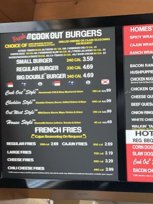Menu photo 2 Cook Out Norfolk, VA