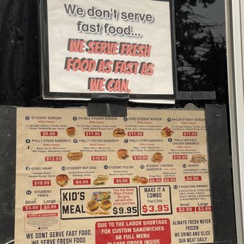 Student Burger - Student Burger Menu - Fast Food Near Me - Addison, Illinois