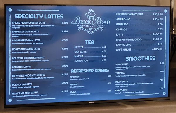 Menu photo 4 Brick Road Coffee Company Richmond, VA Menu photo 4 Brick Road Coffee Company Richmond, VA