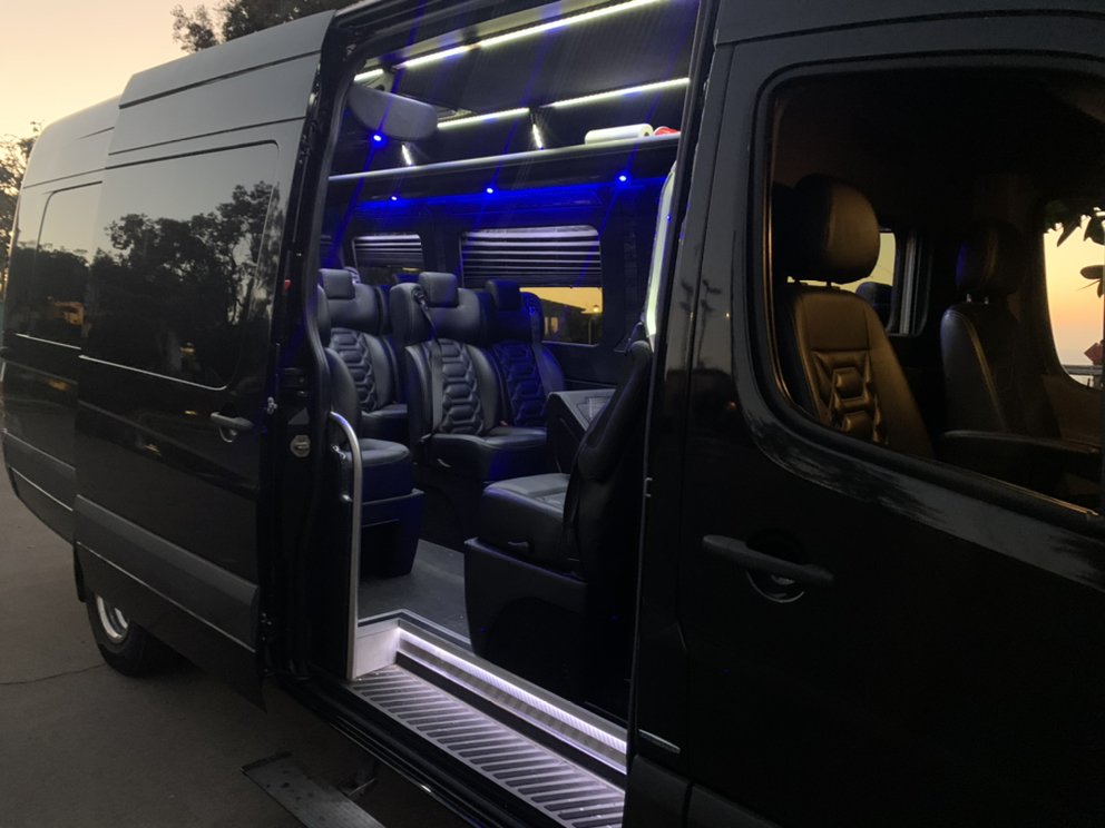 Photo of Finest City Transportation - Our Luxury Mercedes Sprinter Van (12 passengers)Book us for hourly charters or transfers