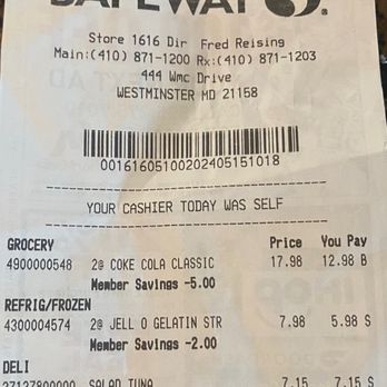 Safeway - Recyclable Bag Fee - Grocery Near Me - Westminster, Maryland Safeway - Recyclable Bag Fee - Grocery Near Me - Westminster, Maryland