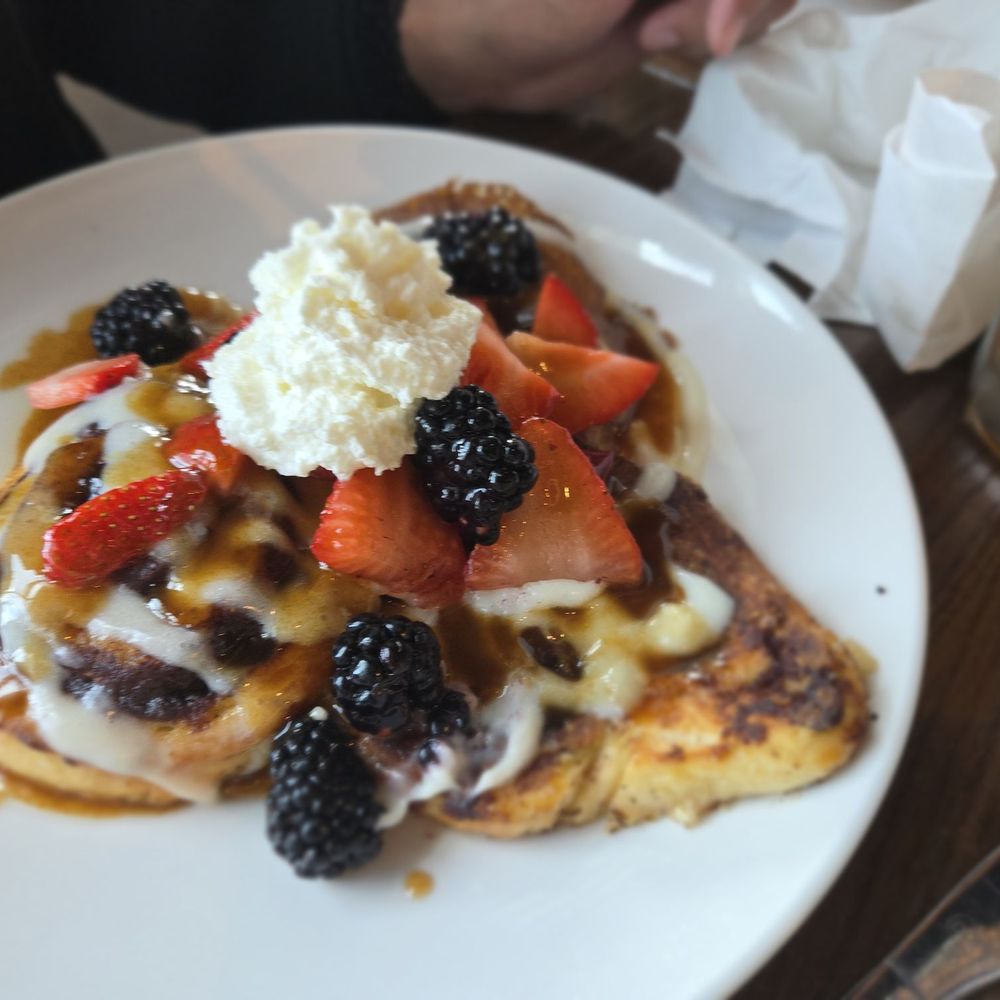 Another Broken Egg Cafe - Cinnamon Roll French Toast - Breakfast & Brunch Near Me - West Melbourne, Florida Another Broken Egg Cafe - Cinnamon Roll French Toast - Breakfast & Brunch Near Me - West Melbourne, Florida