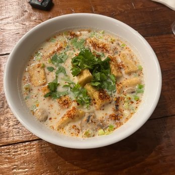 55 Thai Kitchen - Tom kha noodle soup with fried tofu (hot for spice level) - Thai Near Me - San Diego, California