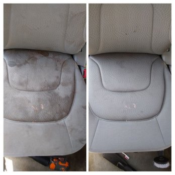 Attention2Detail - Before and after cloth seats extraction - Auto Detailing Near Me