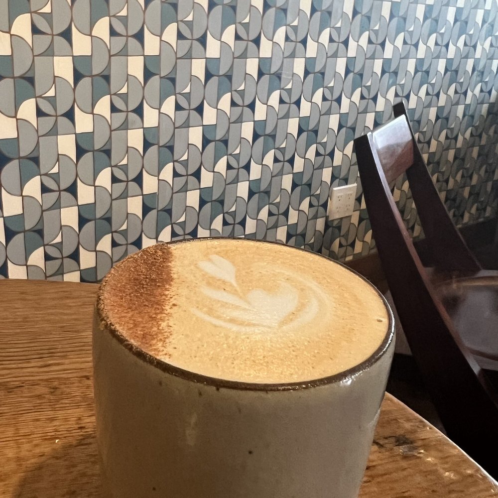 Good Seed Coffee Boutique - Moon milk with 2 added shots of espresso. - Coffee Roasteries Near Me - Solvang, California Good Seed Coffee Boutique - Moon milk with 2 added shots of espresso. - Coffee Roasteries Near Me - Solvang, California