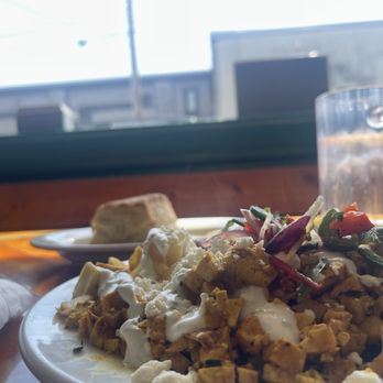 The Little Grill - Huevos Rancheros with scrambled tofu substituted - Vegetarian Near Me - Harrisonburg, Virginia