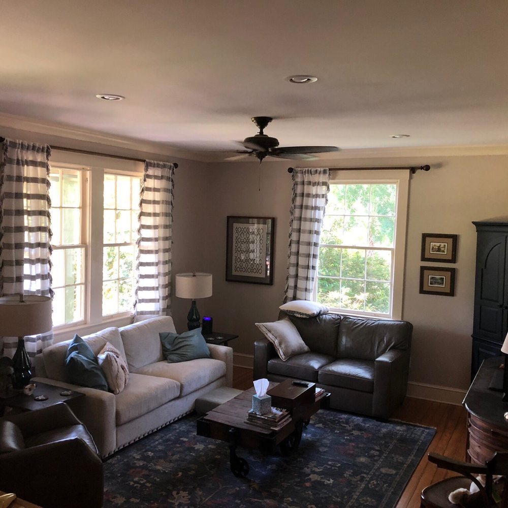 Arhaus - Brant Bookcase, Alex Recliner, Santino End Tables, Remington Sofa, Brentwood Loveseat, Tierney Coffee Table and Kensington Dining Buffet. - Furniture Stores Near Me - Mount Pleasant, South Carolina