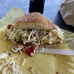 This is the chicken cemitas torta This is the chicken cemitas torta