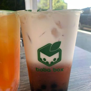 Boba Box - rose black milk tea w/ boba - Coffee & Tea Near Me - Monrovia, California Boba Box - rose black milk tea w/ boba - Coffee & Tea Near Me - Monrovia, California