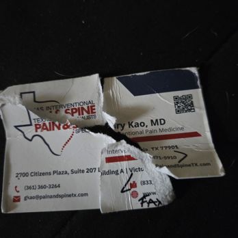 Spine - Tore up my appointment card after today's appointment, due to a horrible office experience. - Orthopedists Near Me - Victoria, Texas Spine - Tore up my appointment card after today's appointment, due to a horrible office experience. - Orthopedists Near Me - Victoria, Texas