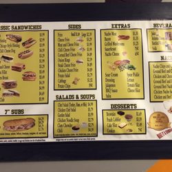 Deli 1614 - Second half of the menu.