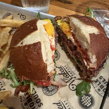 Wicked Barley Brewing - Wake and bake burger and fries - American Near Me - Jacksonville, Florida