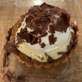 Urban Plates - Banana Cream Pie with shaved chocolate. Delicious! - Salad Near Me - Pasadena, California Urban Plates - Banana Cream Pie with shaved chocolate. Delicious! - Salad Near Me - Pasadena, California
