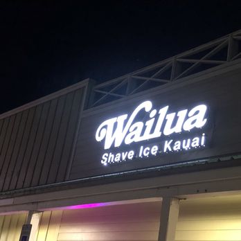 Wailua Shave Ice - Got here before closing. - Shaved Ice Near Me - Kapaa, Hawaii
