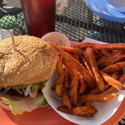 Green Chile Tortilla Burger made with a Boca Burger