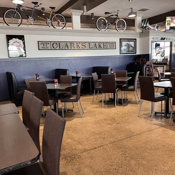 Eagle’s Nest Bar & Grill - tables and chairs - Burgers Near Me - Clarklake, Michigan Eagle’s Nest Bar & Grill - tables and chairs - Burgers Near Me - Clarklake, Michigan