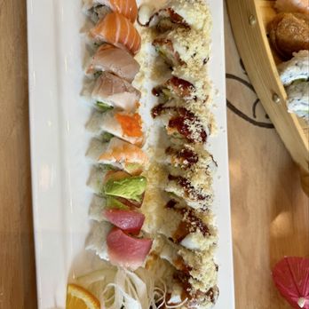 Crazy Sushi - White Roll and Rainbow Roll - Sushi Bars Near Me - Tigard, Oregon