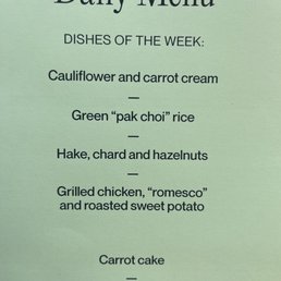 Daily Menu