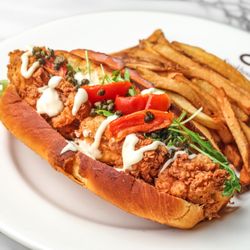 The one and only Chicken Fried Lobster Roll