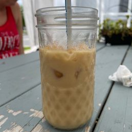 Iced coffee.