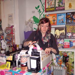 Love From Random - Amy hanging out behind the till
