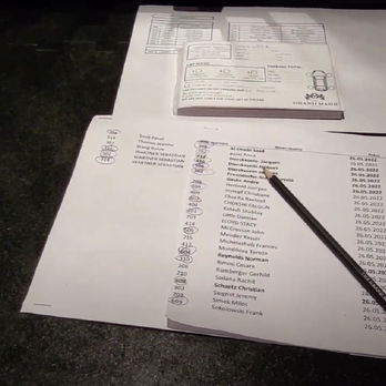 The Grand Mark Prague - This list of guest names and room numbers was out in the open for the public to see. Not behind a counter! - Hotels Near Me - Prague, Puerto Rico