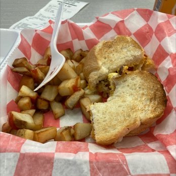 Marathon Diner - Bacon egg and cheese breakfast sandwich - Salad Near Me - Pittsburgh, Pennsylvania