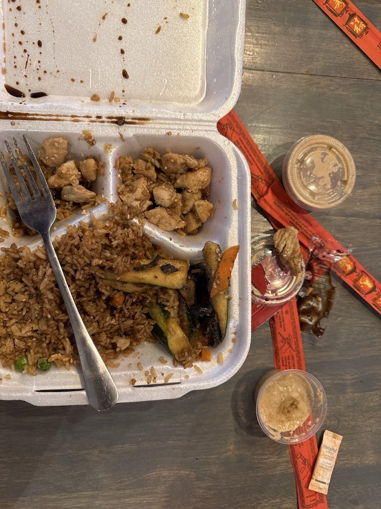 Food from Hashi Teppan Grill