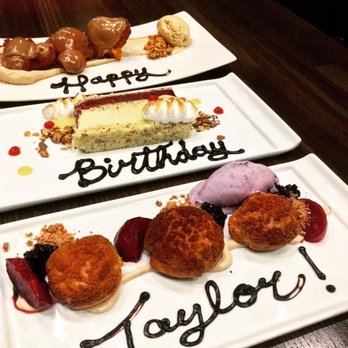 Vida - Trio of birthday desserts - New American Near Me - Indianapolis, Indiana Vida - Trio of birthday desserts - New American Near Me - Indianapolis, Indiana