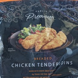 One of my favorite Publix brand items, big pieces of chicken tenderloins for $8 and change One of my favorite Publix brand items, big pieces of chicken tenderloins for $8 and change