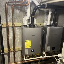 Damaso Plumbing & Heating - New tankless water heater installation.