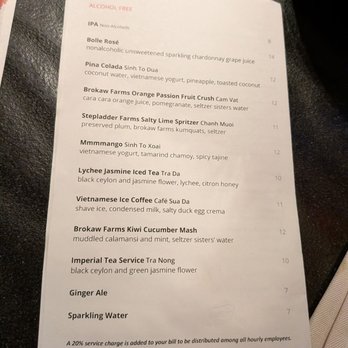 Lily - Drink menu, 11/27/25 - Vietnamese Near Me - San Francisco, California Lily - Drink menu, 11/27/25 - Vietnamese Near Me - San Francisco, California