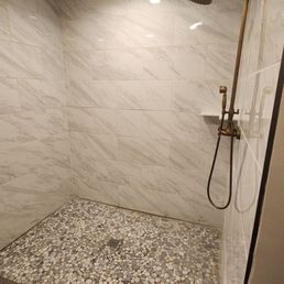 The upstairs restroom is so clean