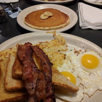Cafe Java - Austin - The Java special, a banana pancake and the 2x2x3. Yum! - Coffee & Tea Near Me - Austin, Texas
