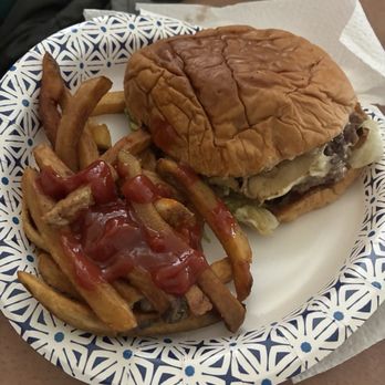 Take Out Burgers - Swiss Mushroom Burger Combo - Burgers Near Me - Duncanville, Texas Take Out Burgers - Swiss Mushroom Burger Combo - Burgers Near Me - Duncanville, Texas