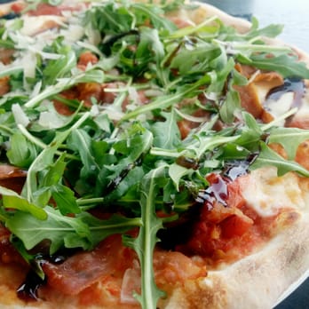 Via Cibo - Prosciutto arugula pizza. Loved the sauce and balsamic glaze! ($15) - Italian Near Me - Calgary, Alberta Via Cibo - Prosciutto arugula pizza. Loved the sauce and balsamic glaze! ($15) - Italian Near Me - Calgary, Alberta