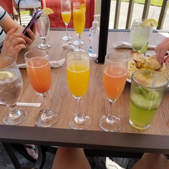 Cafe Benedict  - Bellini flight and mint lemonade needs a bit of sugar but I have a sweet tooth and it was still delicious. - Breakfast & Brunch Near Me - Cotati, California